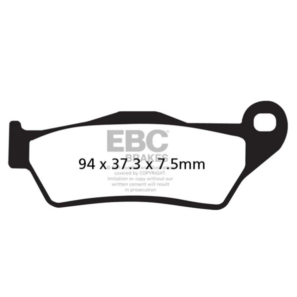 EBC FA181R KTM EXC, HUSQVARNA SINTER OFFROAD ÖN FREN BALATASI ürün görseli 1