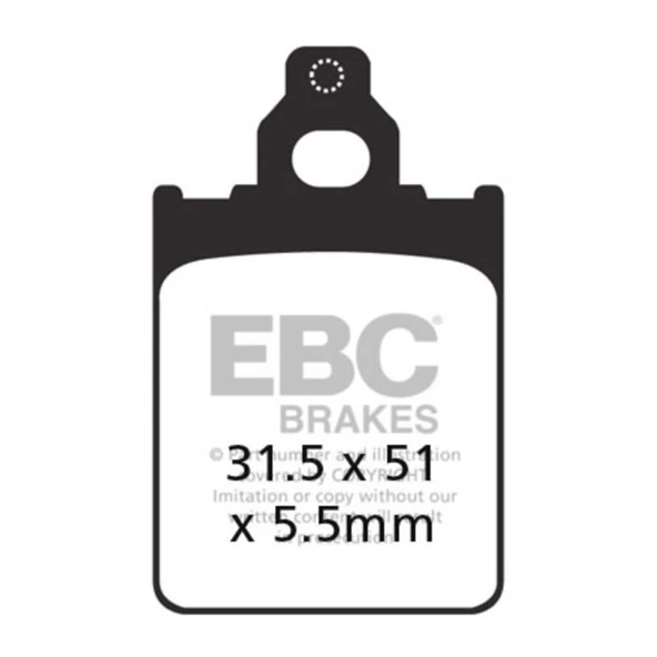 EBC SFA186 VESPA PX150 , PX200 98-07 ÖN FREN BALATASI ürün görseli 1
