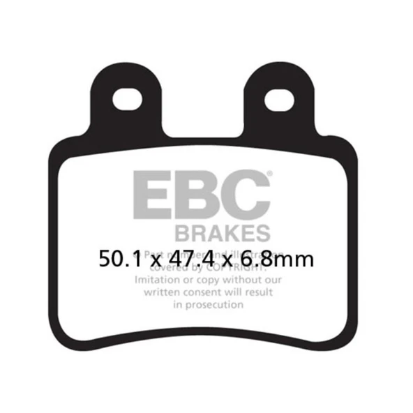 EBC SFAC350 PEUGEOT SATELIS 125/150, GEOPOLIS 250/400, DERBI SENDA CARBON ARKA FREN - Resim 2
