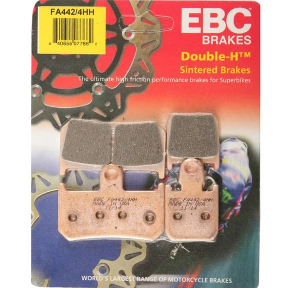 EBC FA442/4HH YAMAHA YZF-R1 , MT01 (6 Piston Caliper) 07-14 SINTER ÖN FREN BALATASI ürün görseli 1