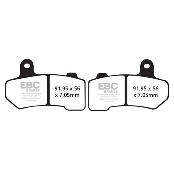 EBC FA409HH HARLEY DAVIDSON ﻿VRSCA/VRSCB,FLHR/FLHRCI FREN BALATASI ürün görseli