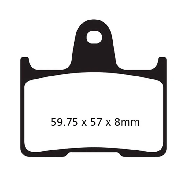 EBC FA254V HARLEY DAVIDSON XL883 /XL1200 ROADSTER 14-20 YARI SİNTER ARKA FREN BALA - 1