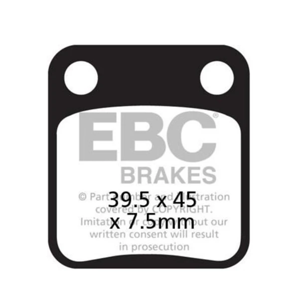 EBC FA054TT HONDA CG125/150 CARBON ÖN FREN BALATASI ürün görseli 1