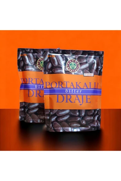 Kahve Dünyası Bitter Çikolata Kaplı Portakal Draje 60 gr (2 ADET) - 2