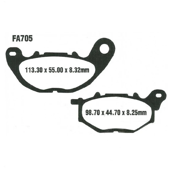 EBC SFA705 YAMAHA XMAX 125 - XMAX300 ÖN FREN BALATASI ürün görseli