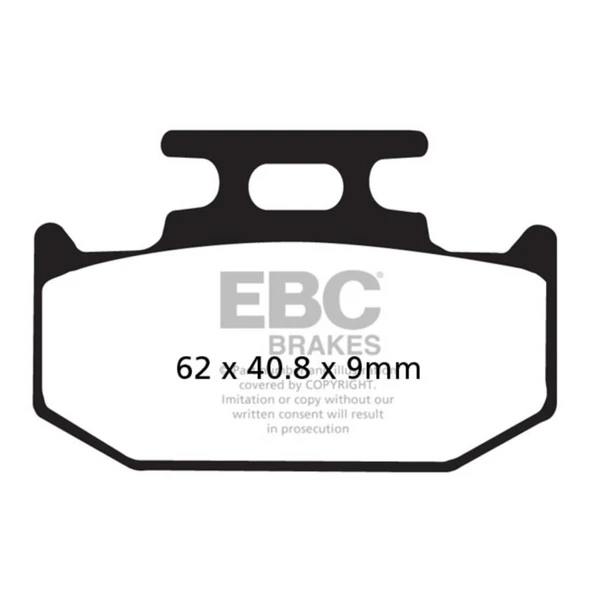 EBC FA152TT YAMAHA MT125/R125 19-21 , KAWASAKI KLX250 ARKA FREN BALATASI - 1