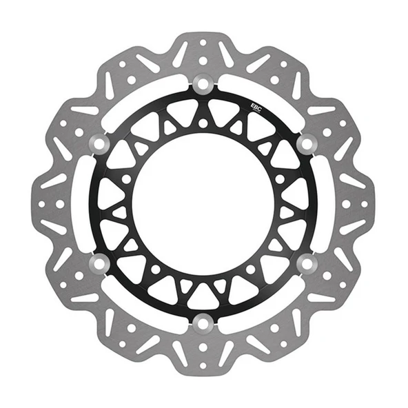 EBC VR2124BLK YAMAHA YZF-R6 17-21 , YZF-R1 15-21 , MT-10 16-21 FLOATING SIYAH ÇELİK Ö - Resim 2