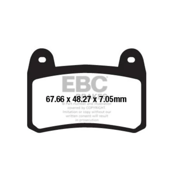 EBC FA658 BENELLI TRK/BN251 - CF MOTO NK150 ÖN FREN BALATASI ürün görseli