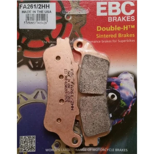 EBC FA261/2HH HONDA GL1800 02-09 , GL 1800 GOLDWING 06-18 SINTER ARKA FREN BALATASI ürün görseli