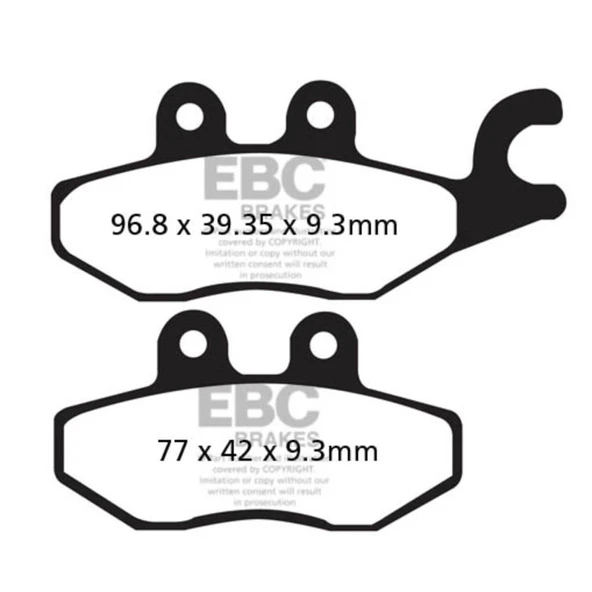 EBC SFA418HH SINTER SCOOTER PERFORMANS BALATASI ürün görseli 1