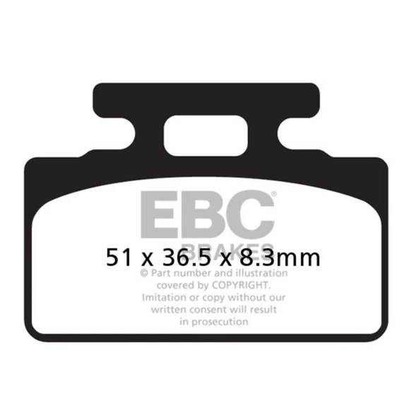 EBC SFA151 HONDA RS125/150 88-07, NSF 250 R 12-20 ARKA FREN BALATASI ürün görseli
