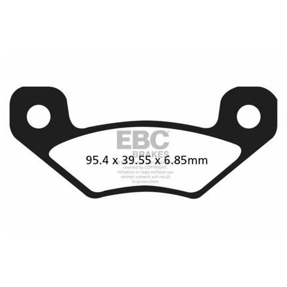 EBC FA398R CAN AM DS450 08-15 SINTER ARKA FREN BALATASI - 1