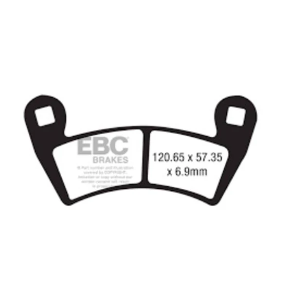 EBC FA452R POLARIS 500/700/800/1000 SINTER ÖN FREN BALATASI ürün görseli 1