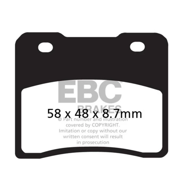 EBC FA102 SUZUKI RG250 , GSX400 ÖN FREN BALATASI ürün görseli 1