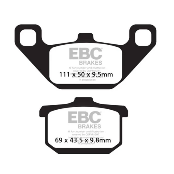 EBC FA085 KAWASAKI VN1500 88-99 ÖN-ARKA FREN BALATASI ürün görseli 1