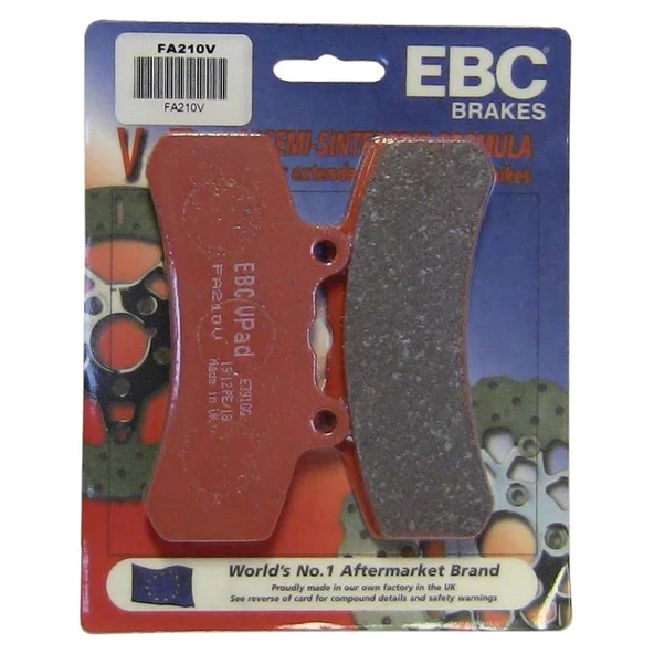 EBC BUELL, 125 X6 , 137X6 YARI SİNTER FREN BALATASI FA210V ürün görseli 1