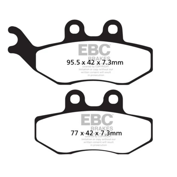 EBC SFA194 PIAGGIO - VESPA GRIMECA CALIPER , YAMAHA XT125 X CARBON ÖN FREN BALATAS ürün görseli 1