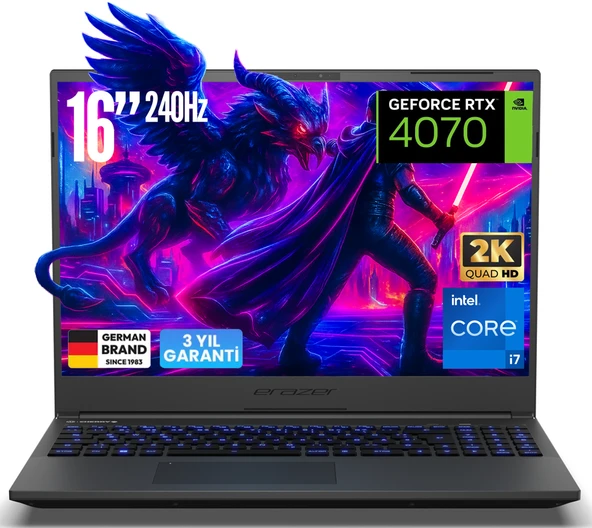 ERAZER Major X20 MD62614 i7-14700HX 16GB 1TB RTX4070 16'' WIN11H