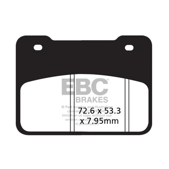 EBC SFA627HH SYM MAXSYM400 - MAXSYM600 ABS ARKA FREN BALATASI ürün görseli 1