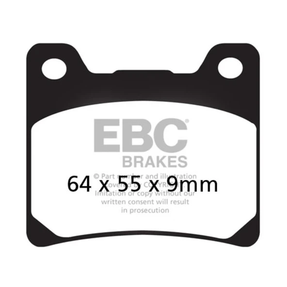 EBC FA088 YAMAHA FZR600 89-03 ARKA FREN BALATASI - 1