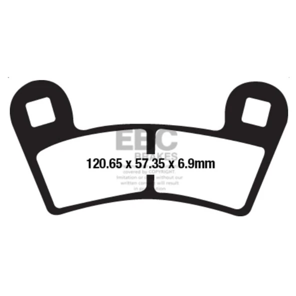 EBC FA657TT POLARIS RZR900/RZR1000 15-19 OFFROAD ÖN FREN BALATASI ürün görseli