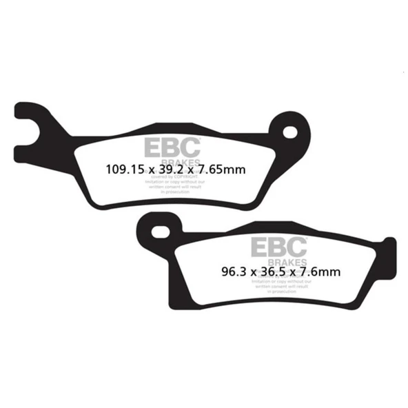 EBC FA617TT CAN AM OUTLANDER 500/800/1000 CARBON SAG FREN BALATASI ürün görseli 1