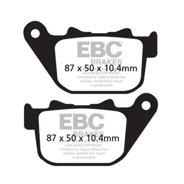 EBC FA387V HARLEY DAVIDSON XL883/XL1200 SPORTSTER 04-13 YARI SINTER ARKA FREN BALA - 1