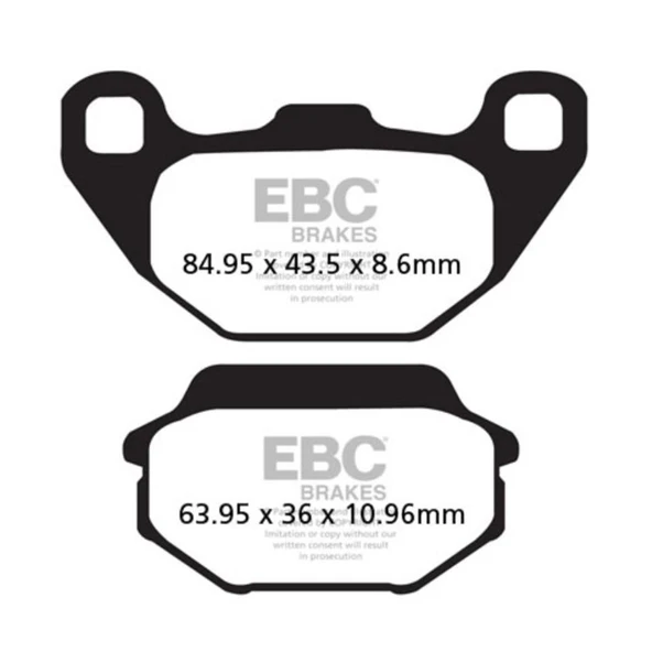 EBC SFAC305 SYM JOYRIDE ,HD 125/200 , KYMCO SUPER8,AGILITY,LIKE,POEPLES CARBON ARKA - Resim 2