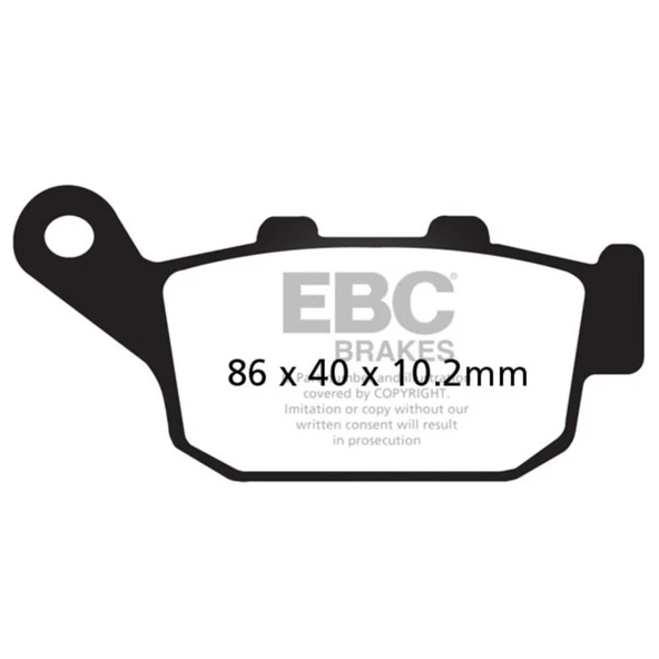 EBC SFA140HH HONDA FORESIGHT 250 00-05 SINTER ARKA FREN BALATASI ürün görseli 1