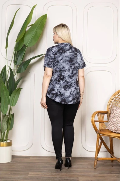 Bebe Yaka Püskül Detaylı Bluz- Desenli - Resim 3