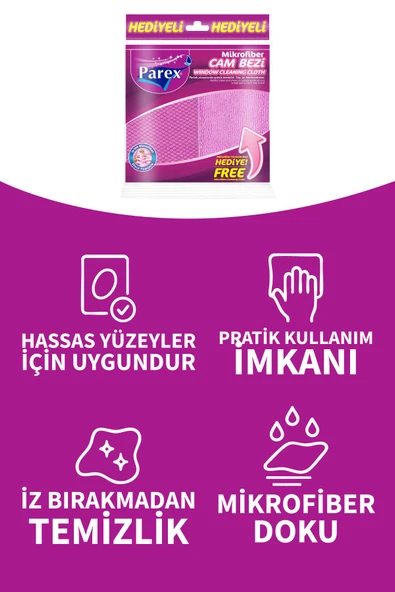 Parex Mikrofiber Cam Bezi 2 Li - 3