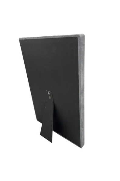 Özel Sardunya Kumaş Tırnaklı Füme Renk 34/24 Cm Ayaklı Tesbih-Kolye Takı Standi - Resim 3