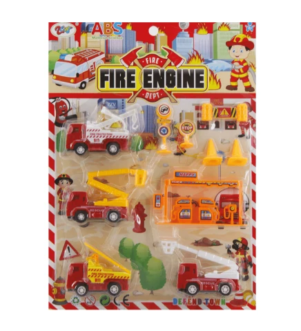 Fıre Engine Oyuncak Sürtmeli İtfaiye Seti