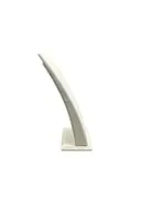 Kumaş Krem Renk Ayaklı 17/8,5 cm Kolye Sergileme Dekoru - Resim 4