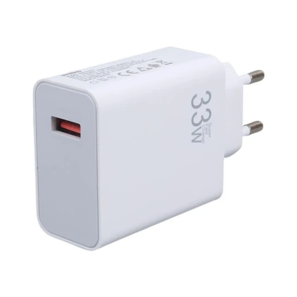 Weko WK-27876 M11 Beyaz 33 Watt Turbo Usb Şarj Başlık Adaptörü + Type-C Kablo - Resim 3