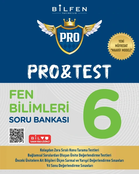 Bilfen Yayıncılık 6.Sınıf Pro&Test Fen Bilimleri Soru Bankası Yeni ürün görseli