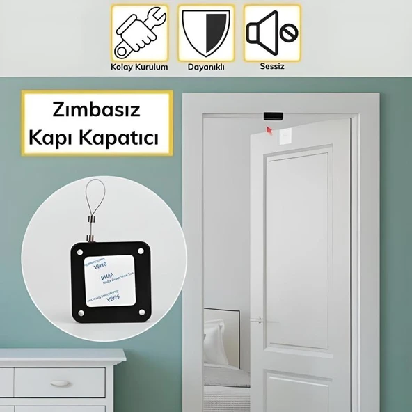 Yangına Dayanıklı Sıva Üstü Tüm Kapılar İçin Uygun Otomatik Kapanan Hızlı Otomatik Kapı Kapa - Resim 2