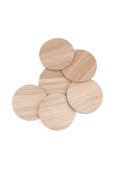 Ahşap Yuvarlak Modern 6'LI Çok Amaçlı Daire - 4