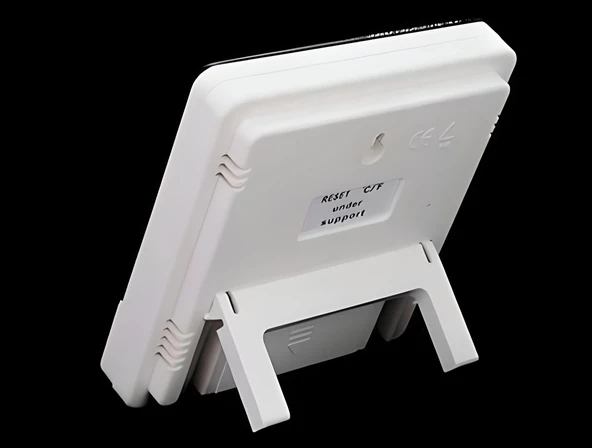 Bebek Odası Masaüstü Dijital Termometre Nem Ölçer Higrometre Saat - 2