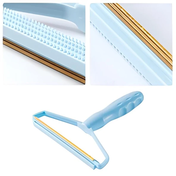 Çift Taraflı Elbise Kazak Plastik Kumaş Tüy Alma ve Tiftik Temizleyici Toplayıcı Taşınabilir