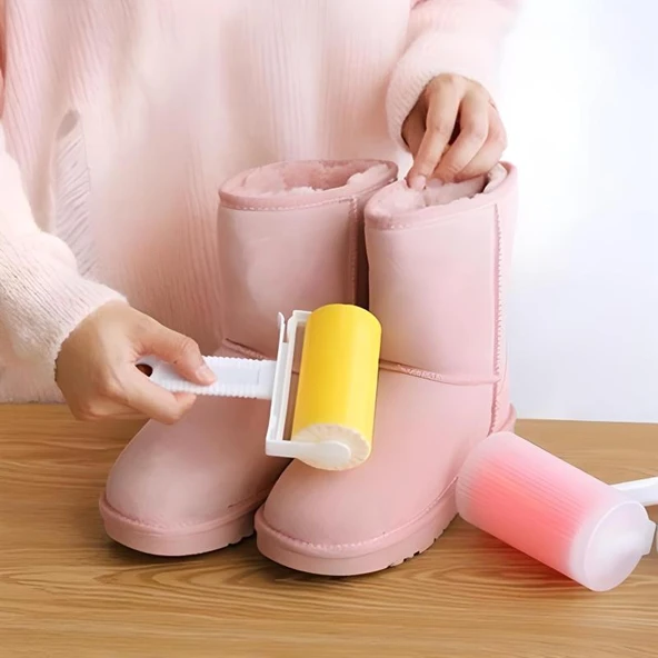 Yeni Nesil Yıkanabilir Pratik Tüy ve Toz Toplama Rulosu Aparatı - Resim 2