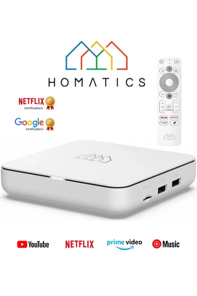 Homatics Box R 4k Lisanslı Media Player 2gb Ddr Ram 32gb Emmc Android Tv Box M8 Air Mouse Kumanda - 2