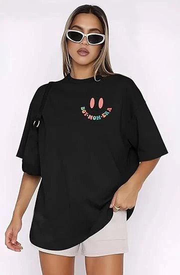 Bisiklet Yaka Kısa Kol Baskılı T-shirt - Siyah - Resim 4