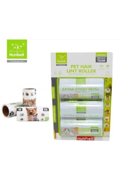 NUNBELL MEGA TÜY TOP.YED.RULO 3x60 YAP. ürün görseli 1