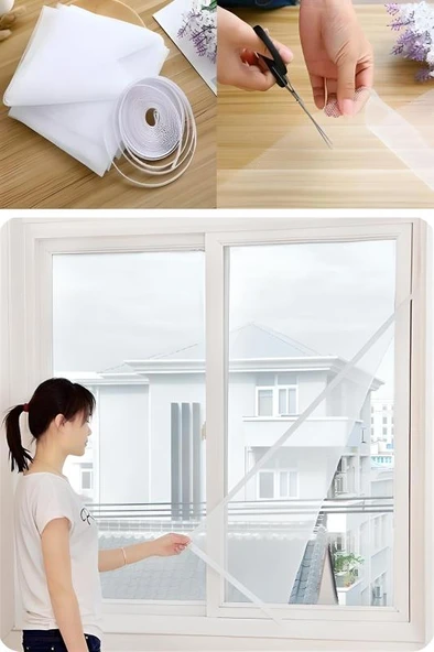 Tüm Cam Pencere Kapılara Uyumlu Tek Kanat Pencere Sinekliği - Resim 2