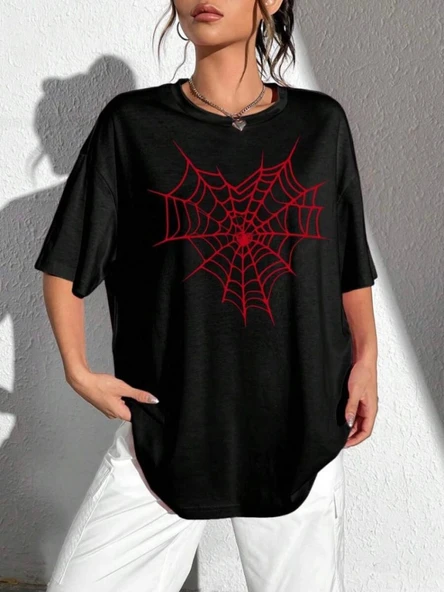 Baskılı T-shirt - Siyah - 2