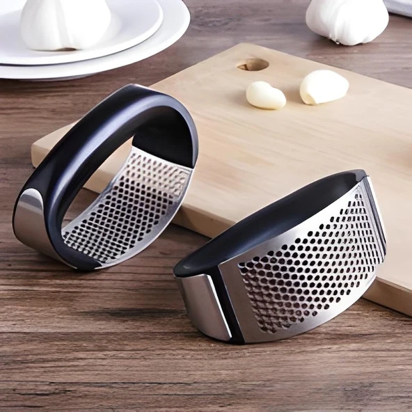 Sarımsak Ezici Paslanmaz Çelik Garlic Press - Resim 5