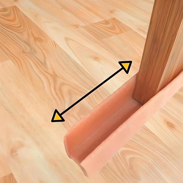 4 Adet Kapı Toz Rüzgar Önleyici Isı Yalıtımı Sağlayan Sızdırmaz Strafor - Resim 4