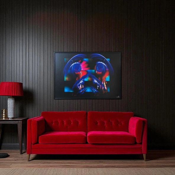 Dekoratif Soyut Tablo 70 x 100 cm CAN005 - Ev - Otel - Ofis - Hastahane - Kafe - Restoran Dekorasyonu