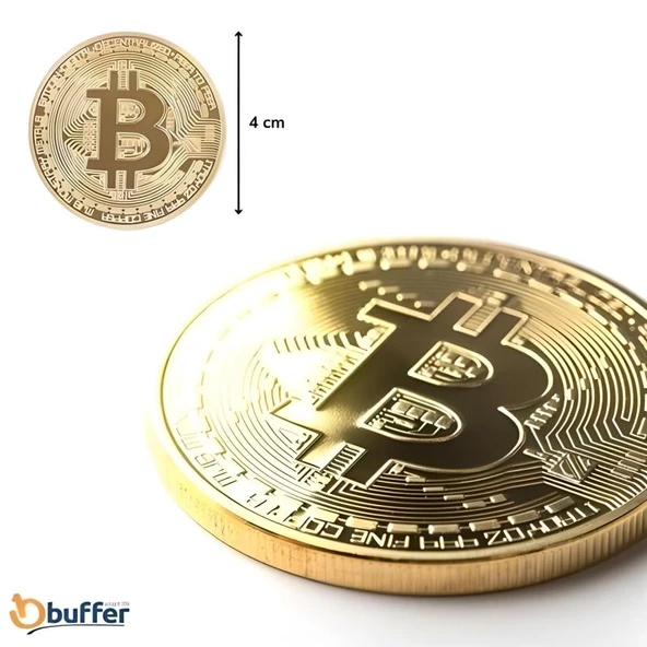 Bitcoin Madeni Hatıra Parası Madeni Bitcoin Hediye Sikke Para - Resim 2